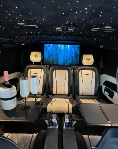 Complimentary beverages included in every journey