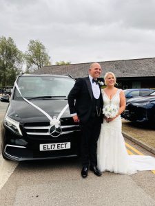 Penny Bride & Groom outside wedding
