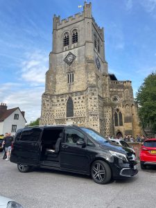 Landjet arrival at Church for Weddings & Proms