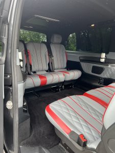 Elite Class Bespoke Landjet with dual entertainment screens and starlight roof