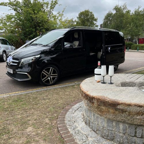 Wedding Transport with complimentary Prosecco