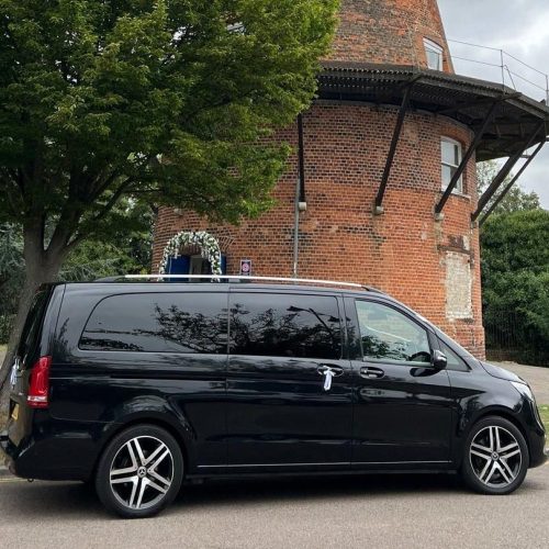 Modern wedding travel to Rayleigh Windmill, Essex
