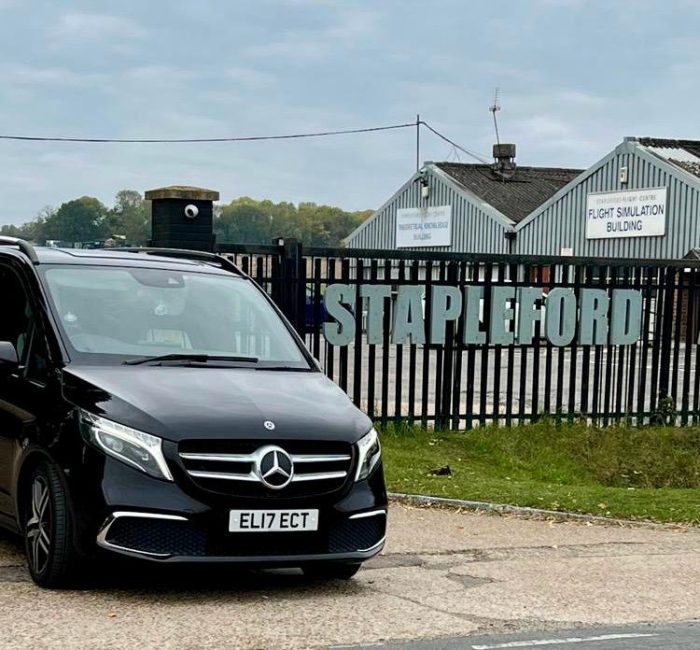 Premium Landjet Chauffeur-driven Transport to Private Charter Helicopter at Stapleford Airfield