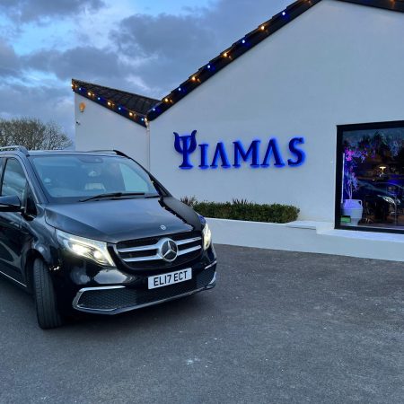 Luxury Landjet Chauffeur journey to Yiama's, Brentwood Greek Restaurant