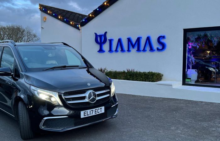 Luxury Landjet Chauffeur journey to Yiama's, Brentwood Greek Restaurant